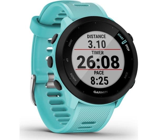 Garmin Forerunner 55 42mm GPS Running Smartwatch - Aqua - Image 9