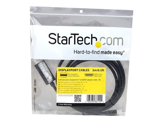 STARTECH Mini DisplayPort to HDMI Cable Black - Image 4