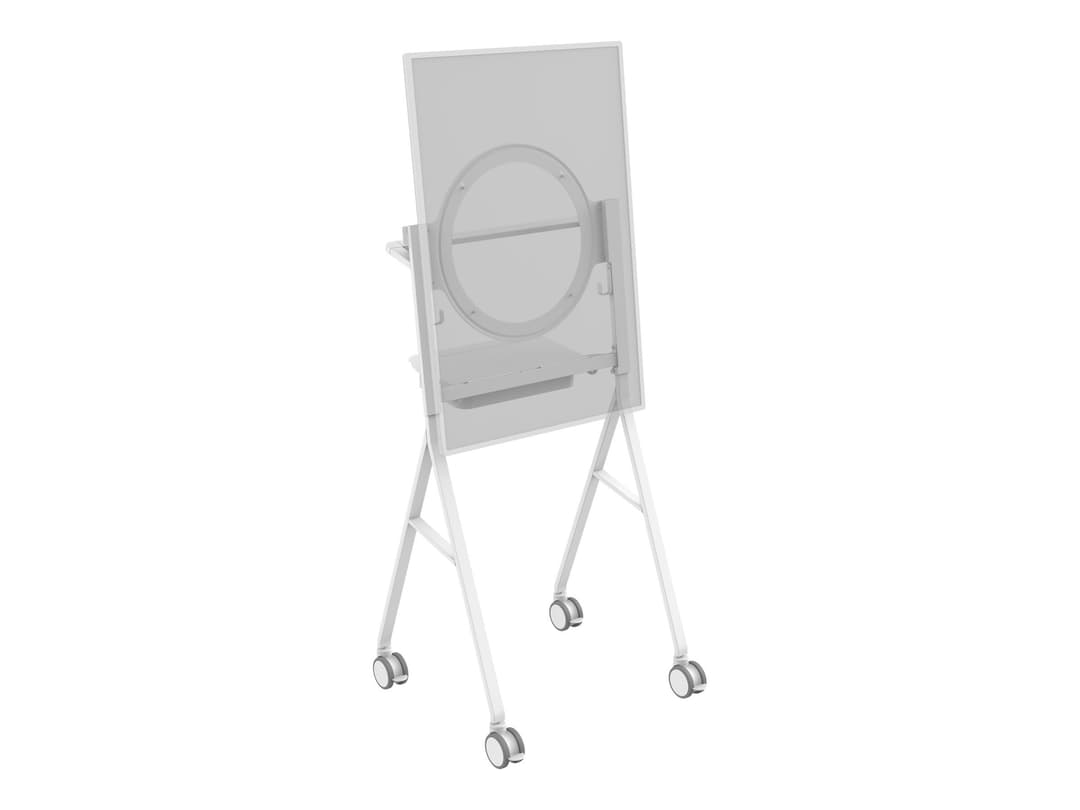 Vision VFM-F10/HB Flipchart-Style Floor Stand for 50" Microsoft Surface Hub 2S and 3 - White - Image 1