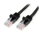StarTech.com Cat5e Patch Cable with Snagless RJ45 Connectors - 1m, Black thumbnail 1