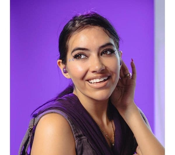 JLAB Go POP ANC Wireless Bluetooth Noise-Cancelling Earbuds - Transparent Purple - Image 4