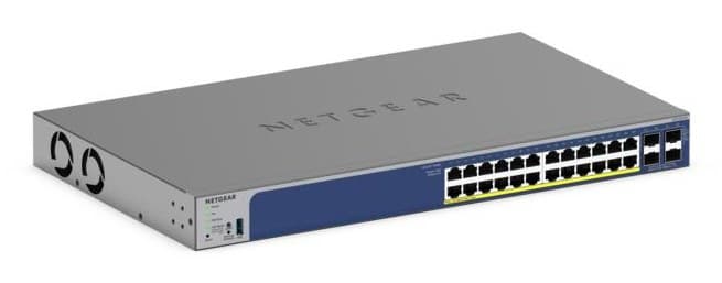 NETGEAR 28-Port PoE Gigabit/10G Stackable Smart Switch (GS728TXP) - Image 1