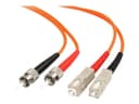 StarTech OM1 Multimode Duplex Fiber Patch Cable ST to SC 62.5/125 LSZH Orange - 3m thumbnail 2