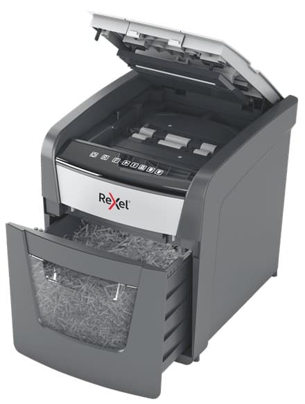 Rexel Optimum AutoFeed+ 50X paper shredder Cross shredding 55 dB 22 cm Black, Silver - Image 4