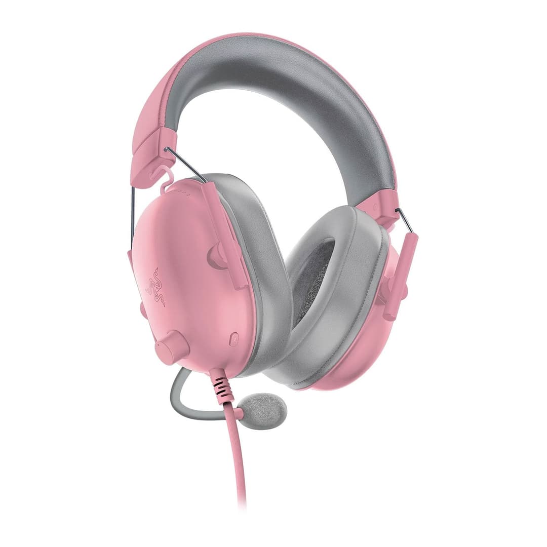 Razer BlackShark V2 X Wired Gaming Headset - Quartz Pink - Image 1
