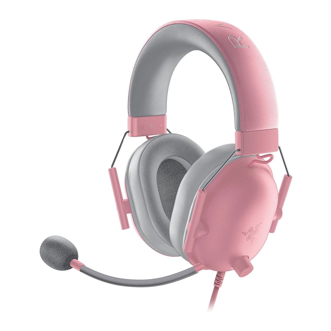 Razer BlackShark V2 X Wired Gaming Headset - Quartz Pink - Image 2