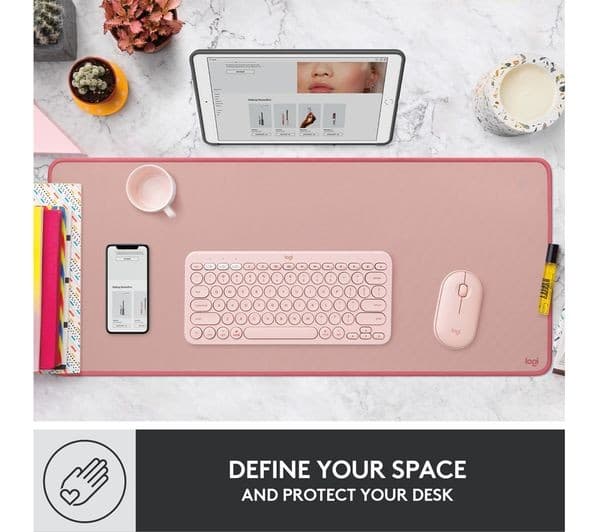 Logitech Studio Series Mouse Mat Extra Large - Darker Rose - Image 2