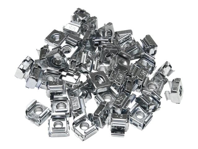 StarTech.com 50 Pkg M5 Cage Nuts for Server Rack Cabinets - M5 cage nuts - Rack cage nuts - cage nuts (CABCAGENUTS) - rack nuts - Image 3