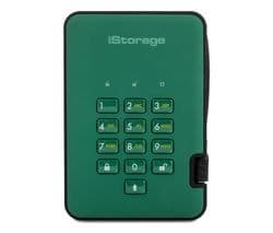 ISTORAGE diskAshur2 Portable Hard Drive - 500 GB, Green - Image 1