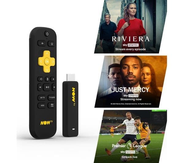 NOW TV Smart Stick with 1 Month Cinema, Entertainment & Sports Day Pass - Image 1