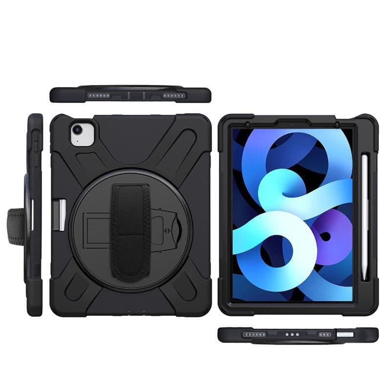 eSTUFF iPad Air 11 (2024/2025/2026) Case with Built-in Screen Protector - Black - Image 1