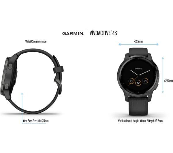GARMIN vivoactive 4S - Slate Grey & Black, Small - Image 10