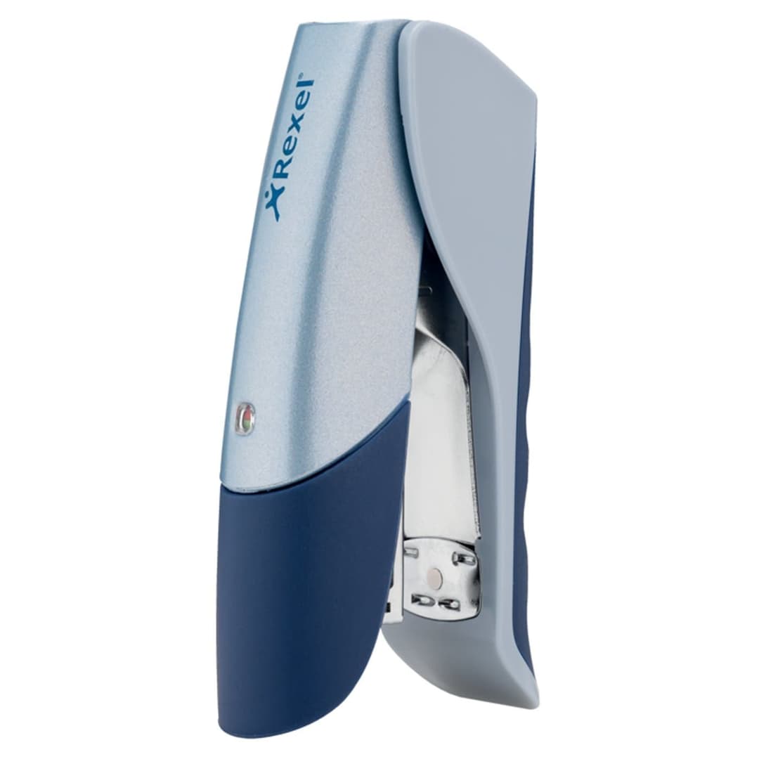 Rexel Gazelle Half Strip Stapler Silver/Blue - Image 3