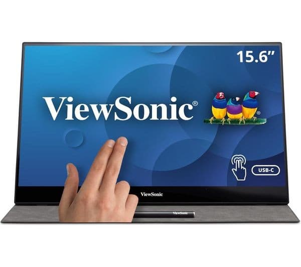 VIEWSONIC TD1655 Full HD 16" LED Portable Monitor - Grey - Image 4