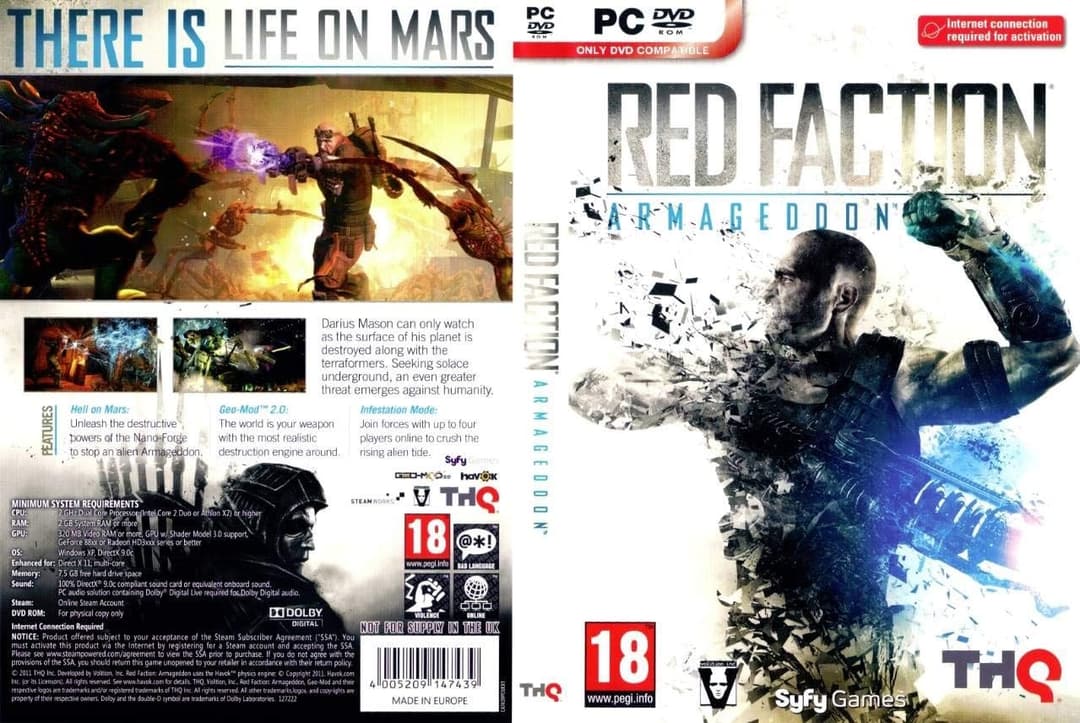 Red Faction Armageddon (PC DVD) Sci-Fi Action Shooter Game - Image 1