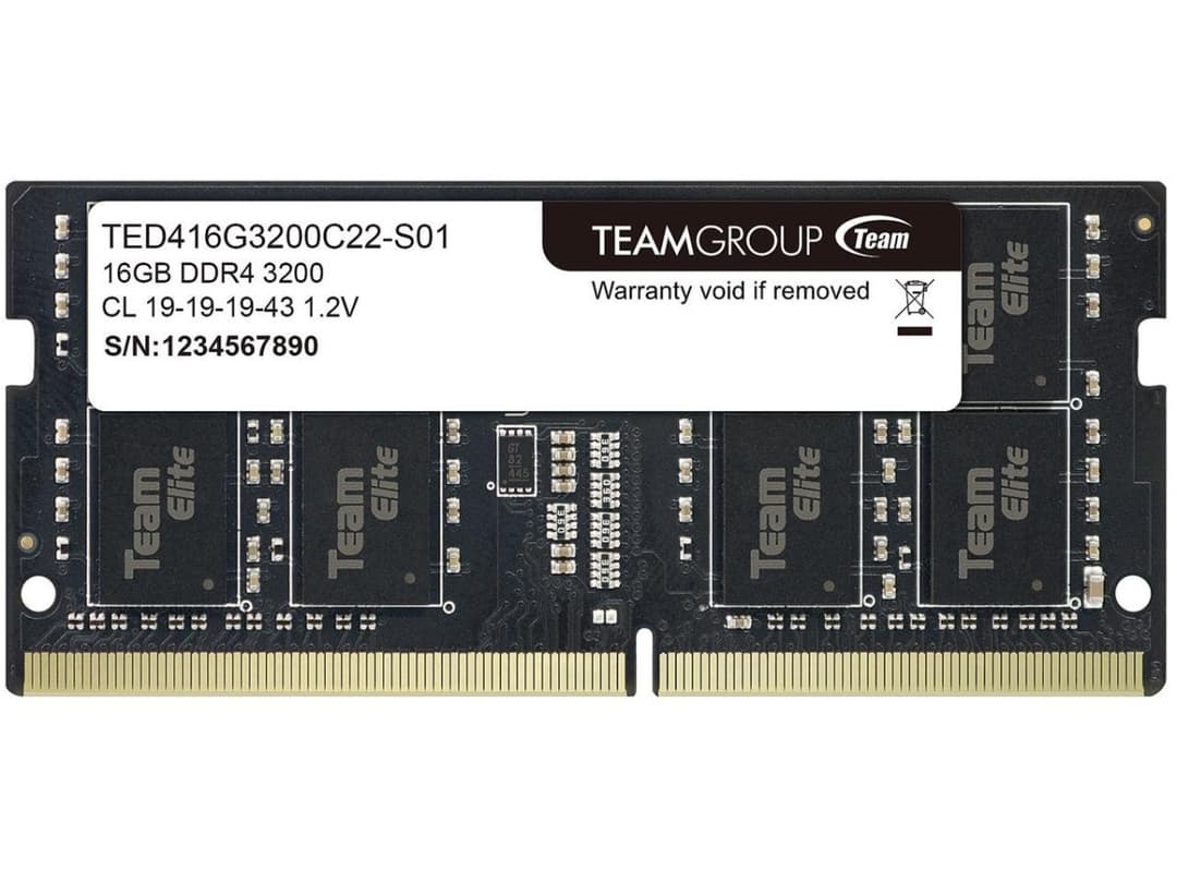 Team Elite 16GB 260-Pin DDR4 SO-DIMM DDR4 3200 (PC4 25600) Laptop Memory Model TED416G3200C22-S01 - Image 3
