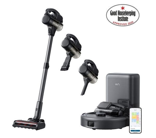 EUFY E20 3-in-1 Robot, Cordless & Handheld Vacuum Cleaner - Black & Grey - Image 2