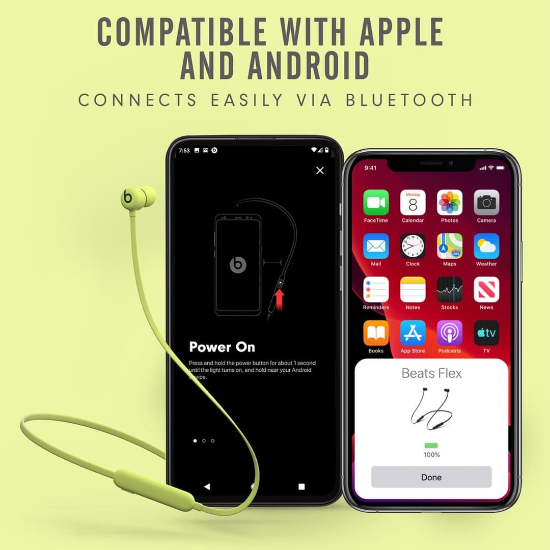 Beats Flex Wireless Bluetooth Earphones - Flame Blue - Image 3