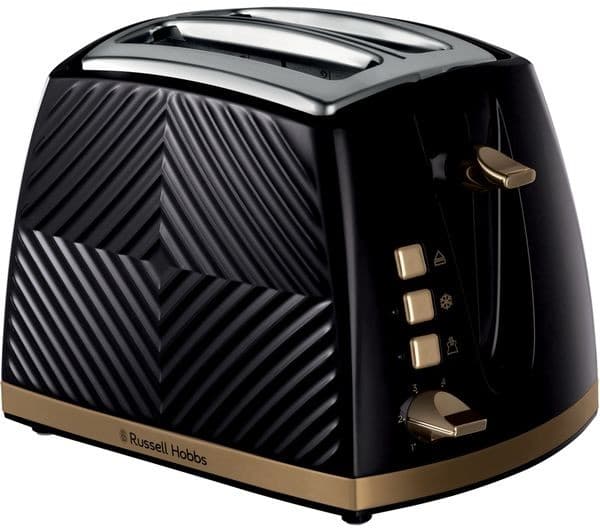 RUSSELL HOBBS Groove 26390 2-Slice Toaster - Black - Image 1