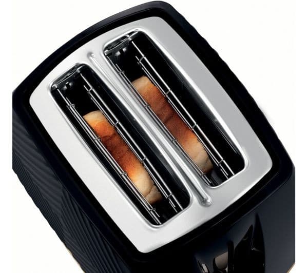 RUSSELL HOBBS Groove 26390 2-Slice Toaster - Black - Image 3
