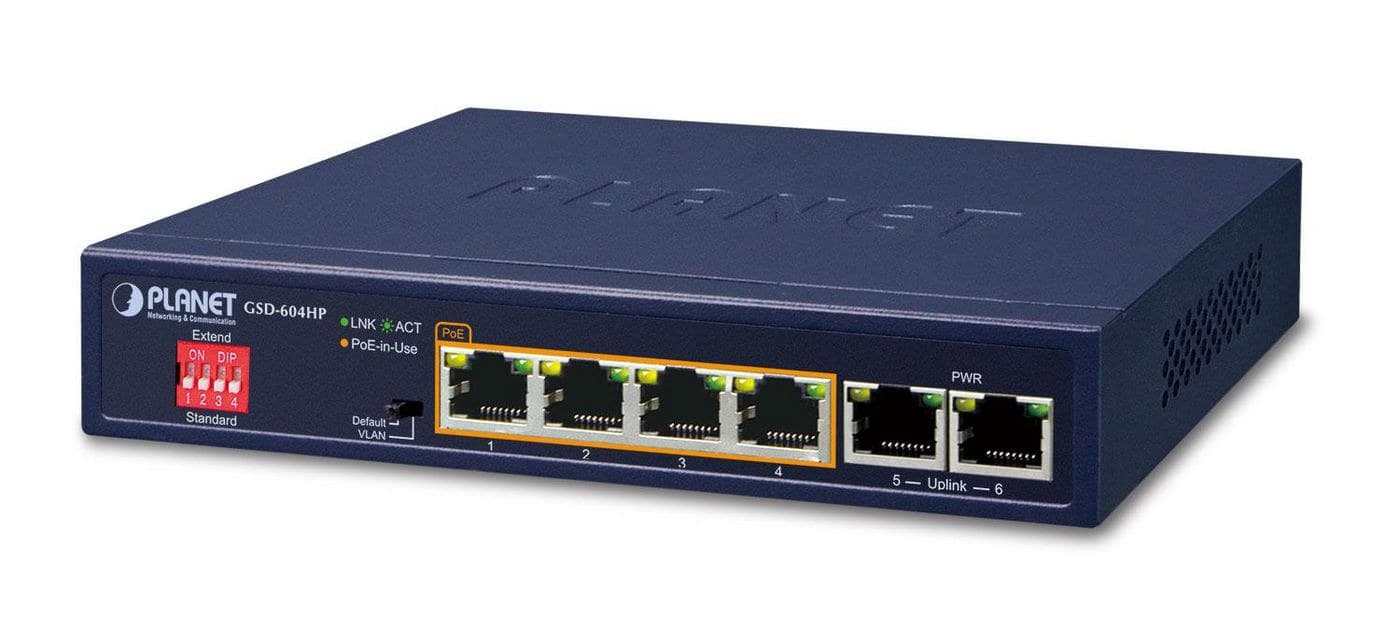 4-Port 10/100/1000T 802.3at