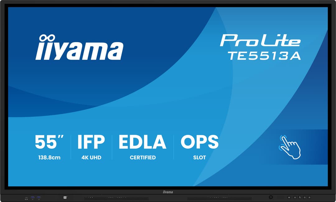 iiyama TE5513A-B2AG Signage Display Interactive flat panel 138.7 cm (54.6") Wi-Fi 500 cd/m² 4K Ultra HD Black Touchscreen Built-in processor Android 24/7 - Image 2