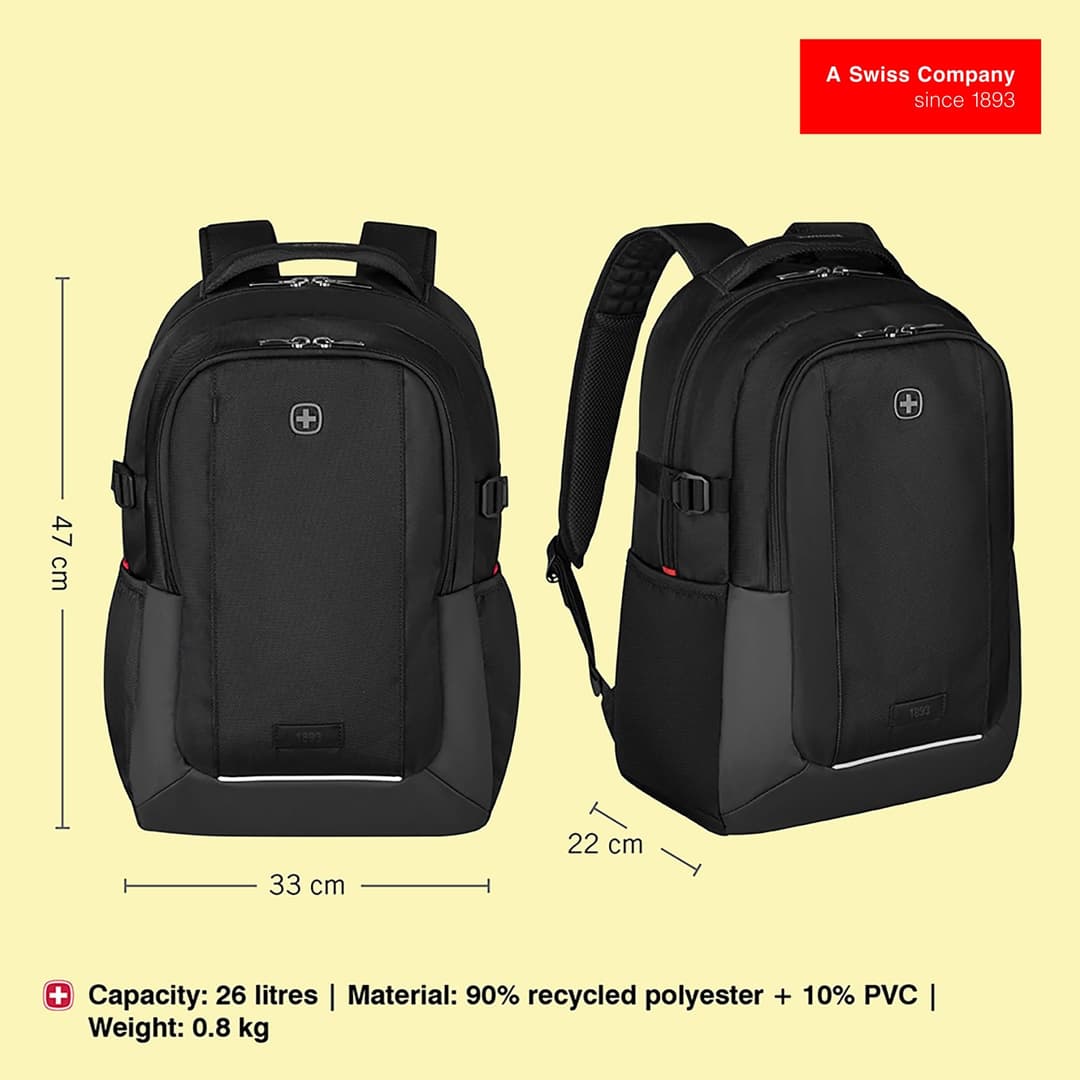 Wenger XE Ryde Laptop Backpack - Black - Image 2