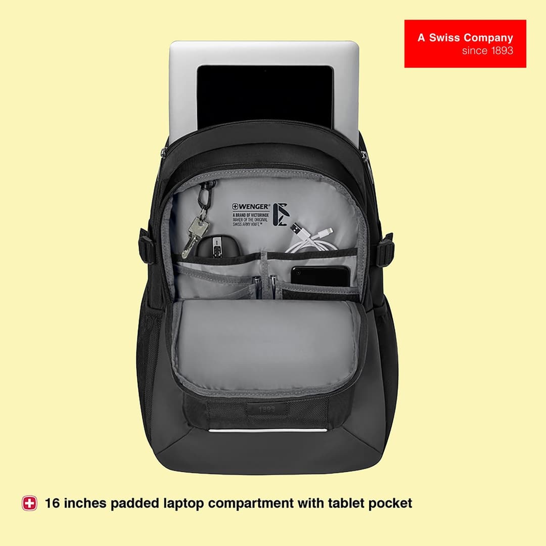 Wenger XE Ryde Laptop Backpack - Black - Image 3