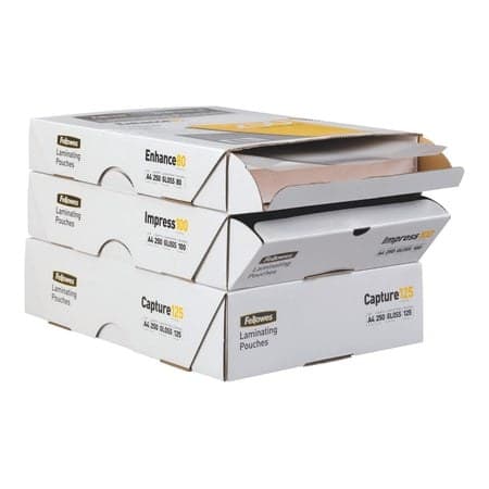 Fellowes Laminating Pouches Enhance 80 micron - 100-pack - matte - A4 (8.25 in x 11.7 in) lamination pouches - Image 1