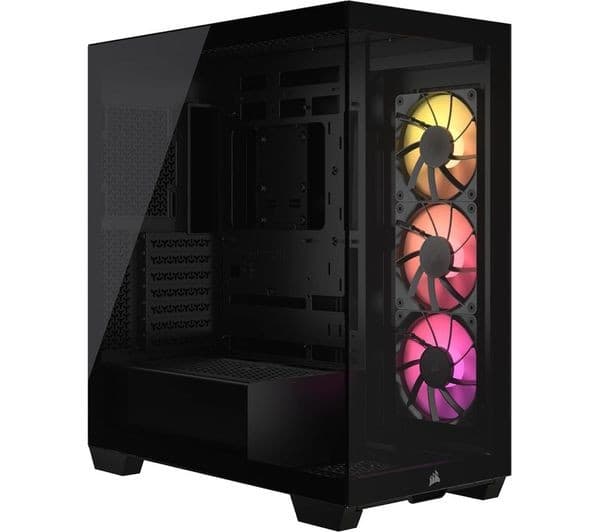 CORSAIR 3500X ARGB ATX Mid-Tower PC Case - Black, Tempered Glass