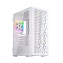 1st Player Go6-WH-4FS1 Tempered Glass Mid Tower Gaming Case - White with RGB Fans thumbnail 1