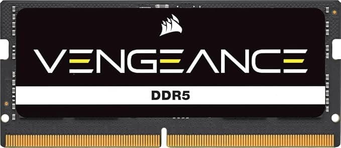 Corsair Vengeance DDR5 SODIMM 32GB Laptop Memory 4800MHz CL40 - Black - Image 1