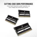 Corsair Vengeance DDR5 SODIMM 32GB Laptop Memory 4800MHz CL40 - Black thumbnail 3