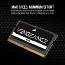 Corsair Vengeance DDR5 SODIMM 32GB Laptop Memory 4800MHz CL40 - Black thumbnail 4