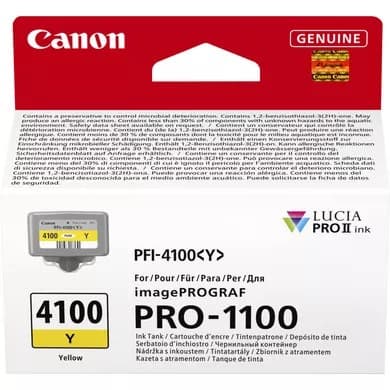 Canon PFI-4100 LUCIA PRO II Ink Cartridge 80ml - Yellow - Image 2