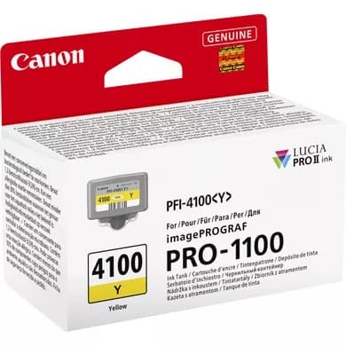 Canon PFI-4100 LUCIA PRO II Ink Cartridge 80ml - Yellow - Image 3