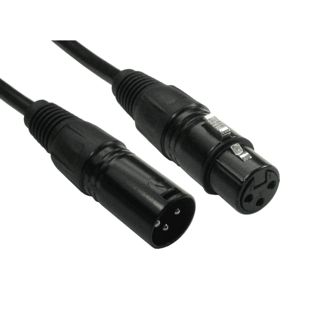 Newlink 3-poliger XLR-Stecker auf Buchse, schwarze Stecker (3) - Image 1