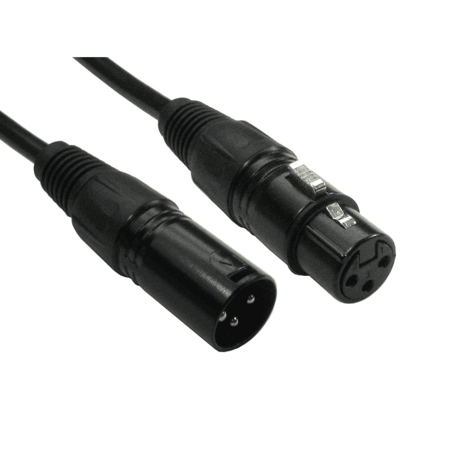 Newlink 3-poliger XLR-Stecker auf Buchse, schwarze Stecker (3)