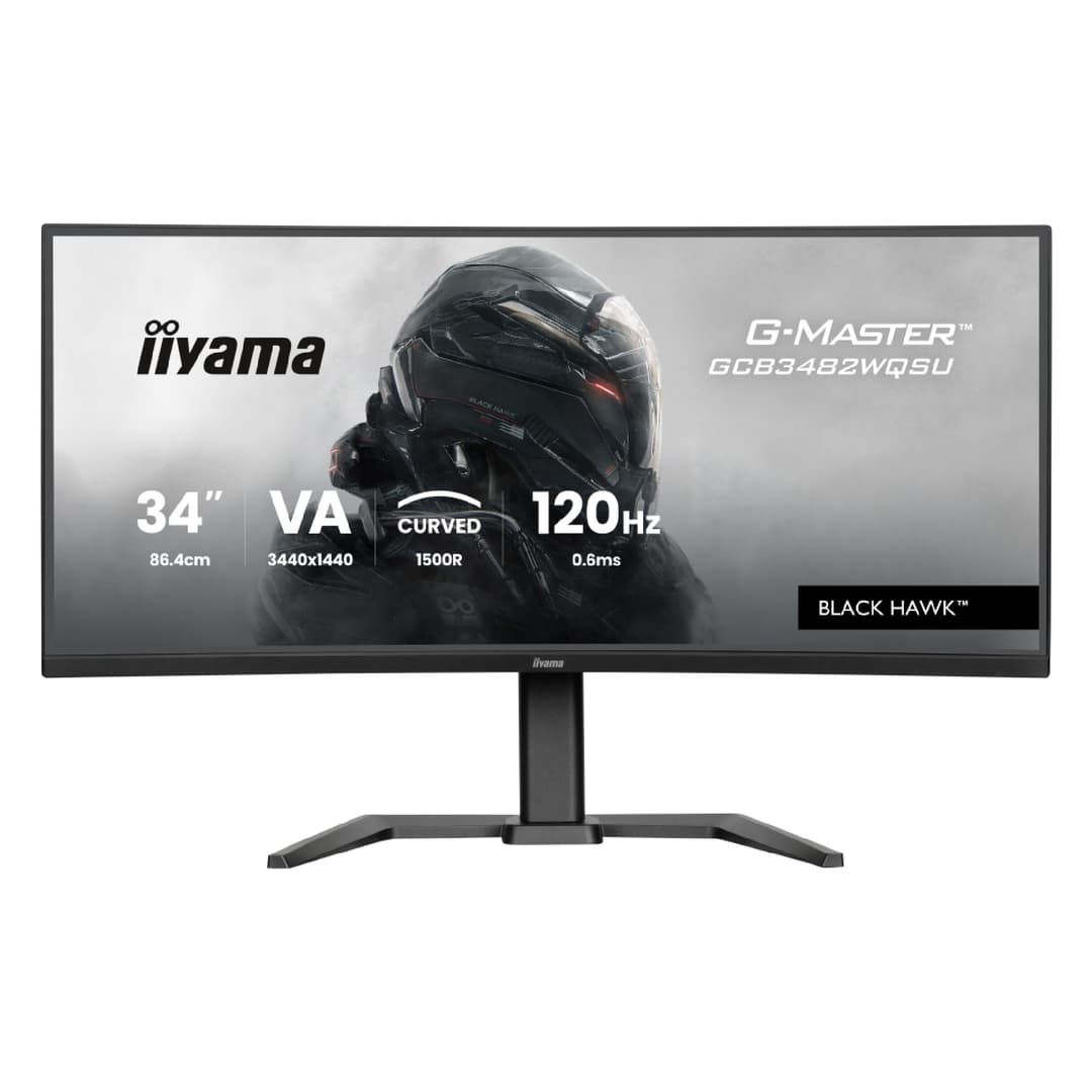 iiyama G-Master GCB3482WQSU 34" Curved Ultrawide QHD 120Hz 0.6ms Freesync Premium Gaming Monitor - Image 1