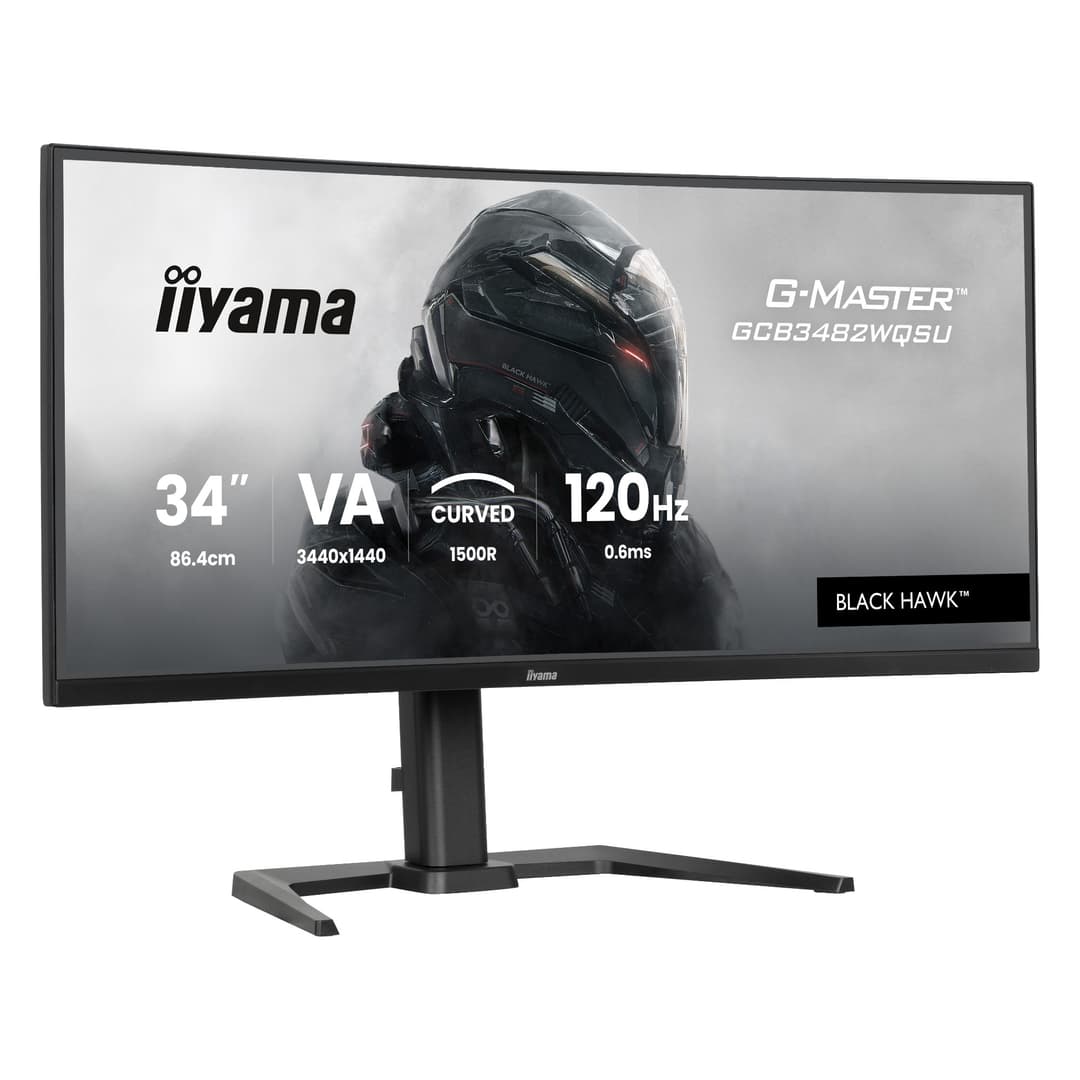 iiyama G-Master GCB3482WQSU 34" Curved Ultrawide QHD 120Hz 0.6ms Freesync Premium Gaming Monitor - Image 2
