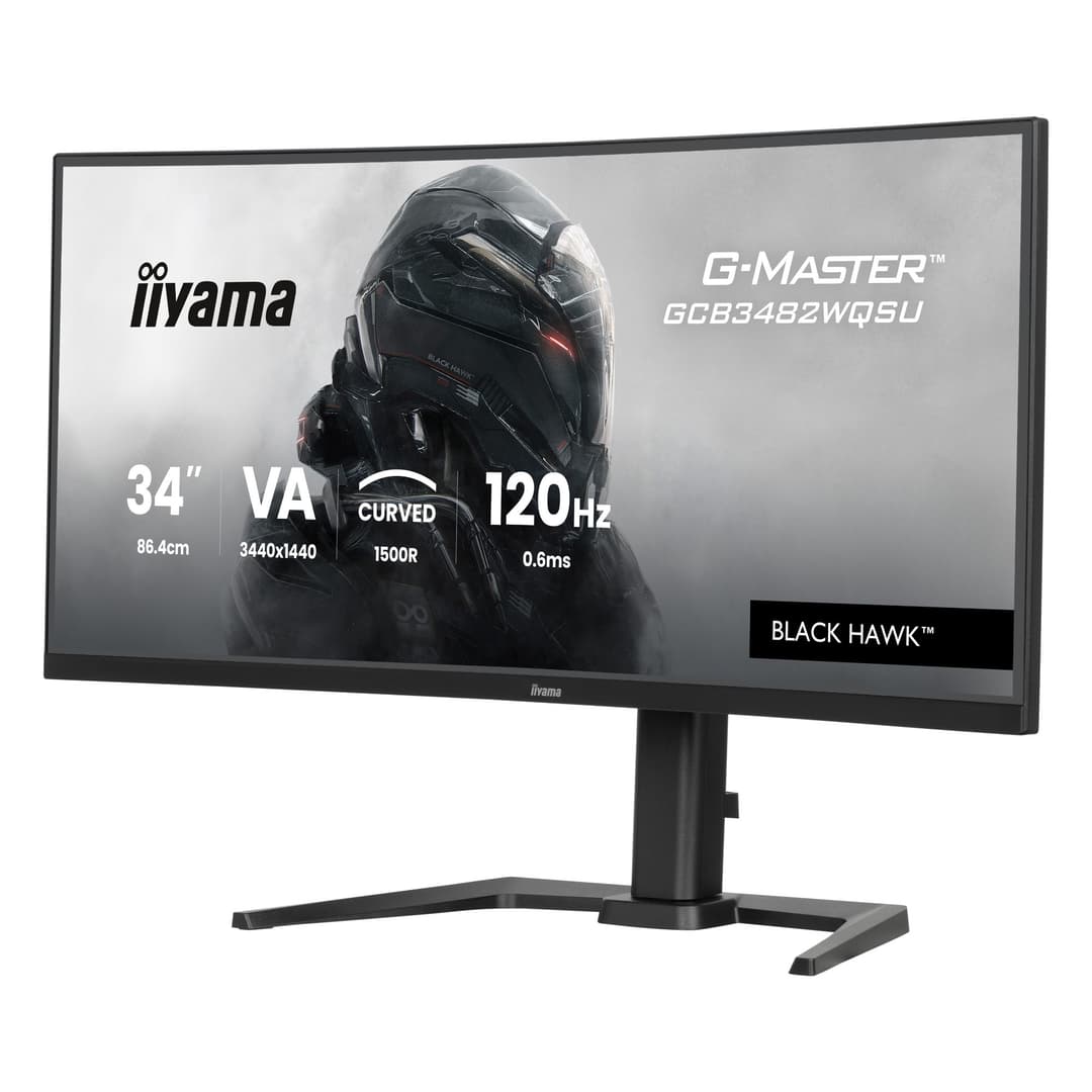 iiyama G-Master GCB3482WQSU 34" Curved Ultrawide QHD 120Hz 0.6ms Freesync Premium Gaming Monitor - Image 3