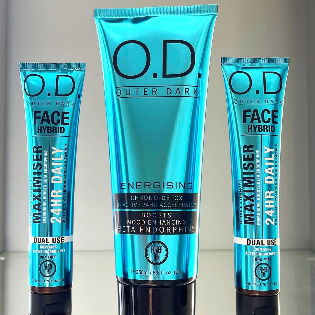 Power Tan Outer Dark Face Hybrid Dual Use Accelerator Tanning Cream with Collagen Hyaluronic Acid Vitamin C Anti-Ageing Face Tan Booster - Off White - Image 4