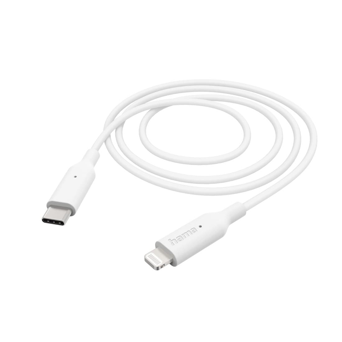 Hama USB-C to Lightning Cable USB 2.0 1 m (00201598) - White