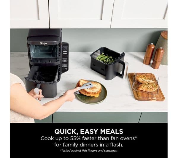 Ninja Double Stack SL300UK Air Fryer - Black - Image 5