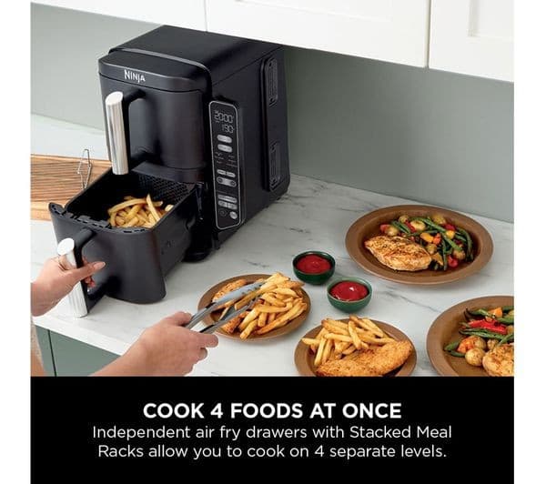 Ninja Double Stack SL300UK Air Fryer - Black - Image 8