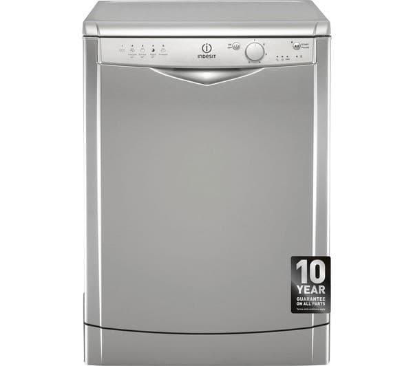 INDESIT DFG15B1S Full-size Dishwasher - Silver - Image 7
