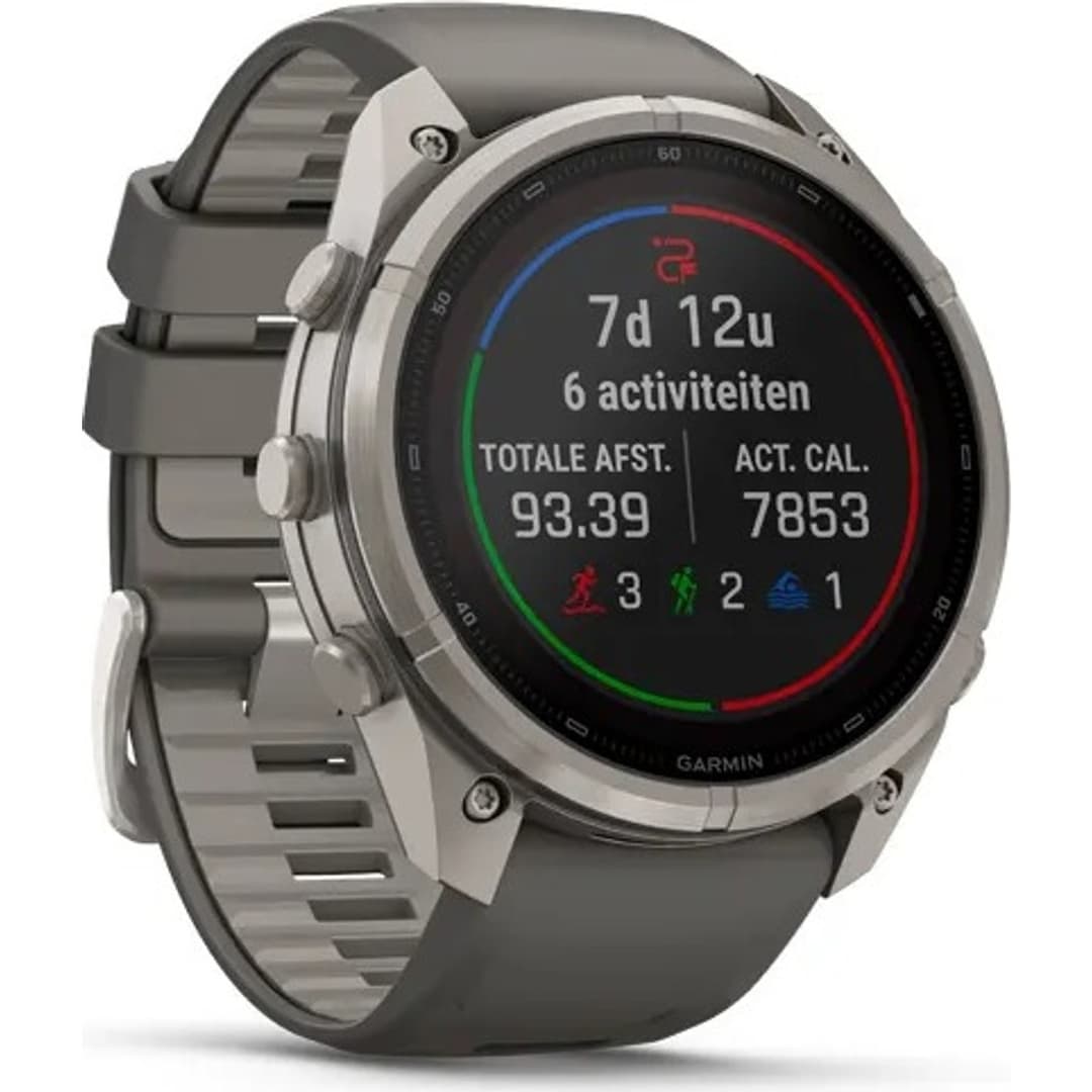 Garmin Fenix 9 Pro INREACH Watch Solar 51mm Sapphire Titanium Pebble Grey - Image 3