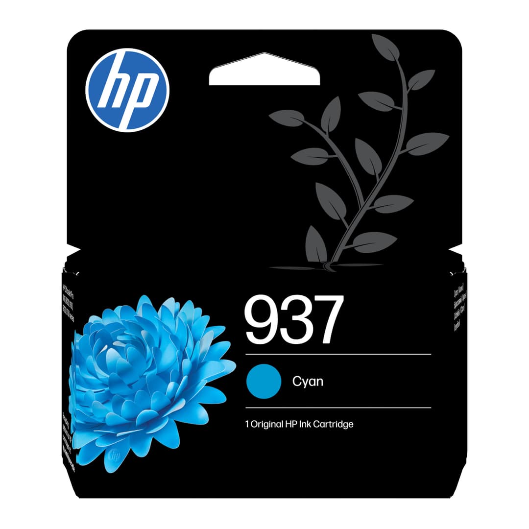 HP 937 Cyan Original Ink Cartridge - Image 1