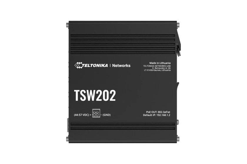 Teltonika TSW202 8-Port Industrial Managed PoE+ Switch with 2x SFP (No PSU)