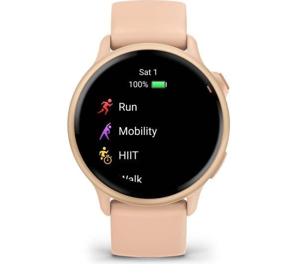 Garmin vivoactive 6 42mm Smartwatch - Pink Dawn - Image 2